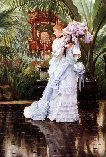 James Tissot Lilacs, oil painting image